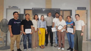 Healthcare providers in Catanduanes gathered after completing POCUS for Maternal Health in the Rural Philippines training