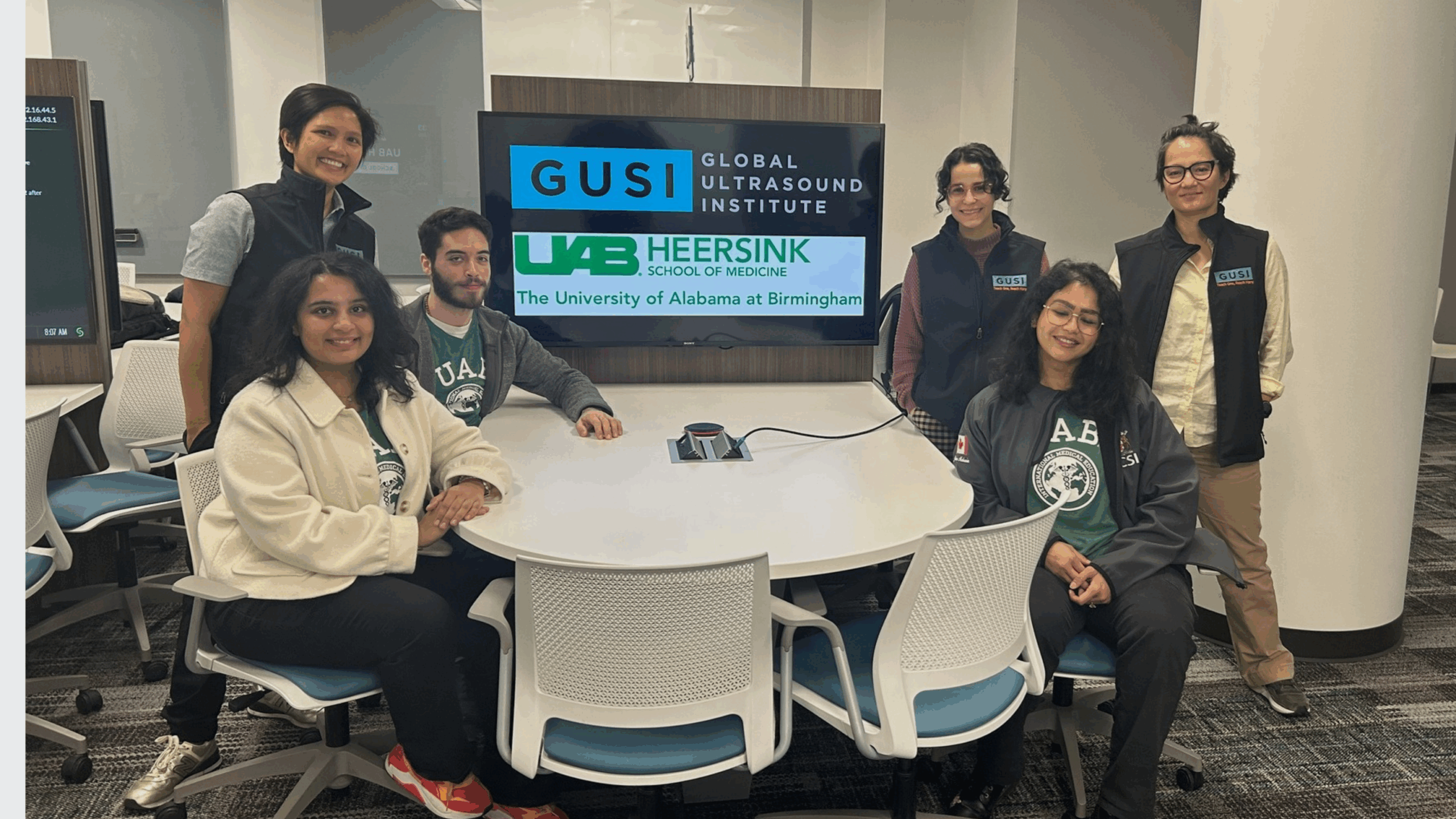 UAB Heersink School of Medicine and Global Ultrasound Institute Partner in Leading POCUS Training | Feb 2025 Newsletter 3 GUSI Global Ultrasound Institute UAB IP International Students scaled